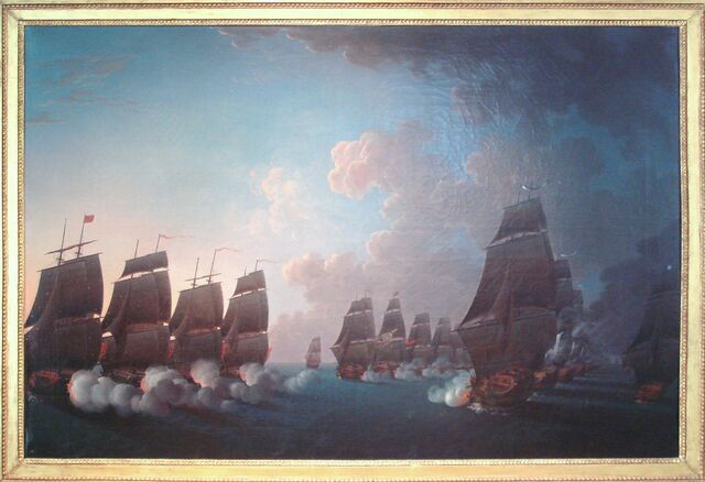 Fichier:Combat de la Dominique 17 Avril 1780 Rossel de Cercy 1736 1804.jpg